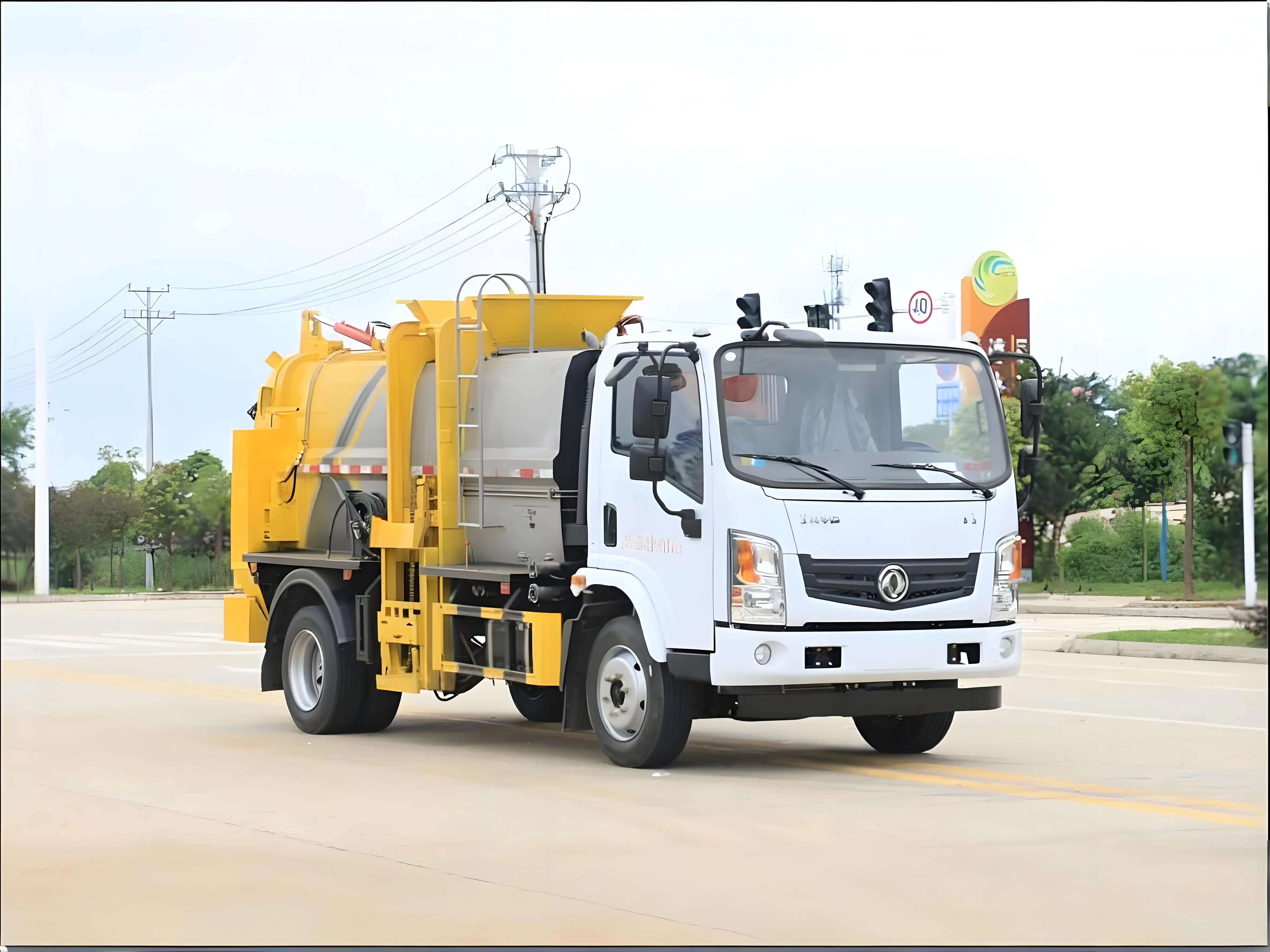 Factory Price 8 Cubic Meter Transporting Kitchen Food Waste Kitchen Waste Truck Garbage Truck
