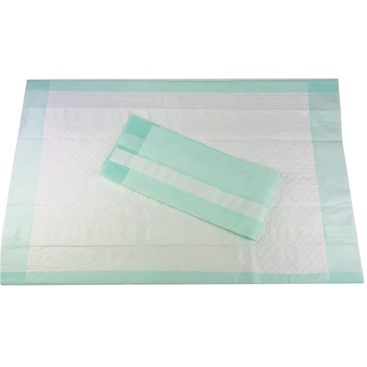 Удобная и мягкая одноразовая подстилка с высокой впитывающей способностью и двумя наклейками на заднем плане
