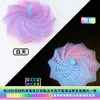 9cm color luminous spiral star-send uv lamp