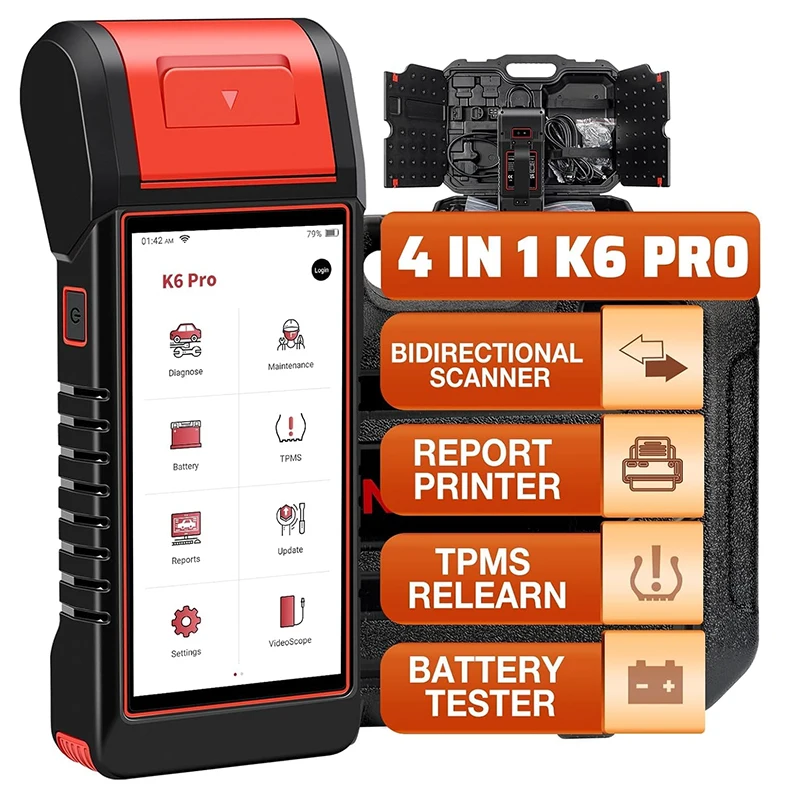 USA EU Lager K6 PRO All System ECU Codierung Auto Scanner TPMS Programmierung Batterietest 2 Jahre kostenlose Updates_voghion.com