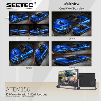 SEETEC ATEM156 15.6" Professional Monitor, Supports Aspect Ratio Markers, for Video Conference & Live Stream detail image