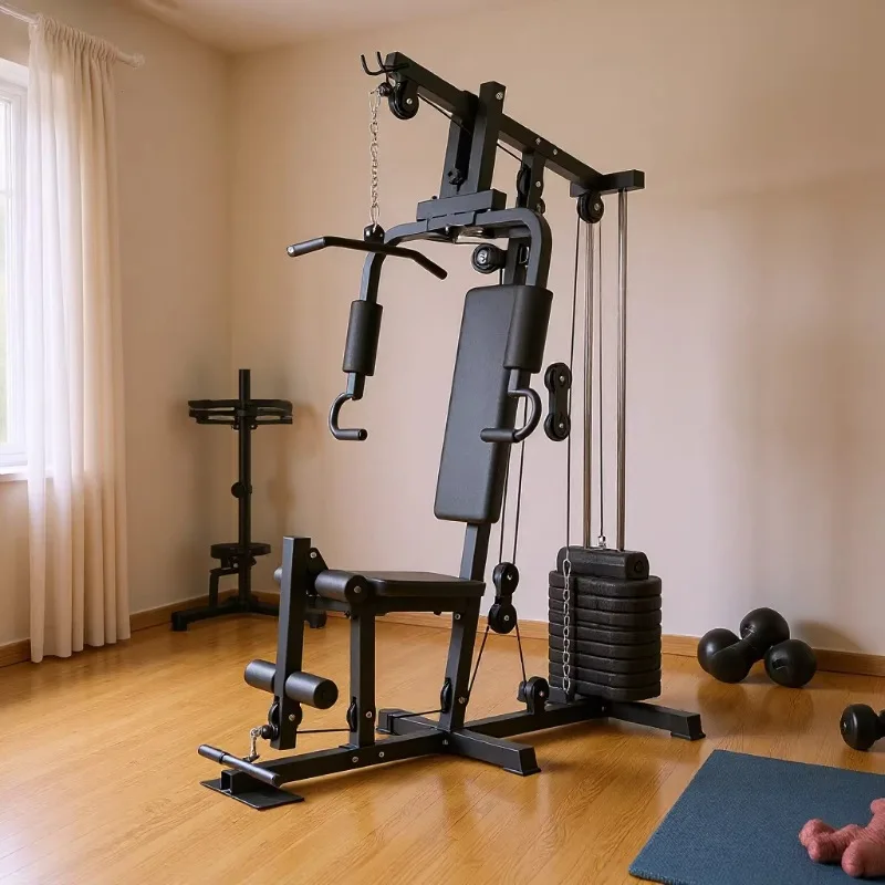 Home-use Gantry Gym Rack Weightlifting Bench Multi-functional Strength Trainer product detail 2