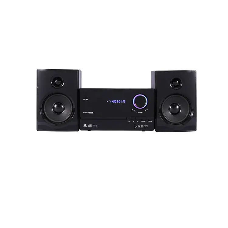 Classical Black Home Theater cd Player HI-FI System FM Radio Remote Control BT CD Player