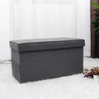 Hstex High Quality Hot Sale Storage Ottoman Folding Storage Ottoman Storage Box Bench
