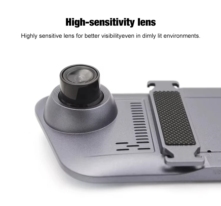 4.5 Inch 24H Mirror Recorder Full HD 1080P Car Dash Cam Dual Lens Video Recorder Driving Black Box Car DVR Reverse Image