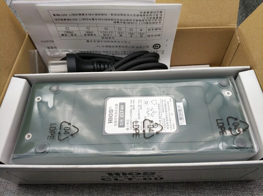 HIOS CLT-60 電動ドライバー DC 電源 CL-4000 CL-6500用 /HIOS CLT-60