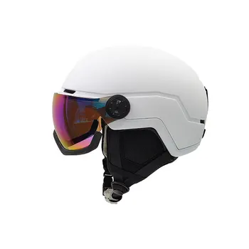 Factory Nice Quality EPS molded snowboard helmet for skiing customized Color safety adult ce snow ski helmet with goggle