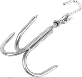 profession wholesale Chins manufacture  sharp butchers meat hooks  Three hooks can be moved