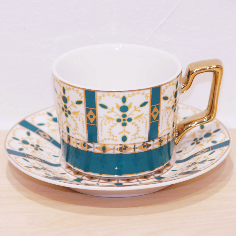 European Luxury Ceramic Coffee Cup with Handle for English Afternoon Tea Tea Cups & Saucers Product