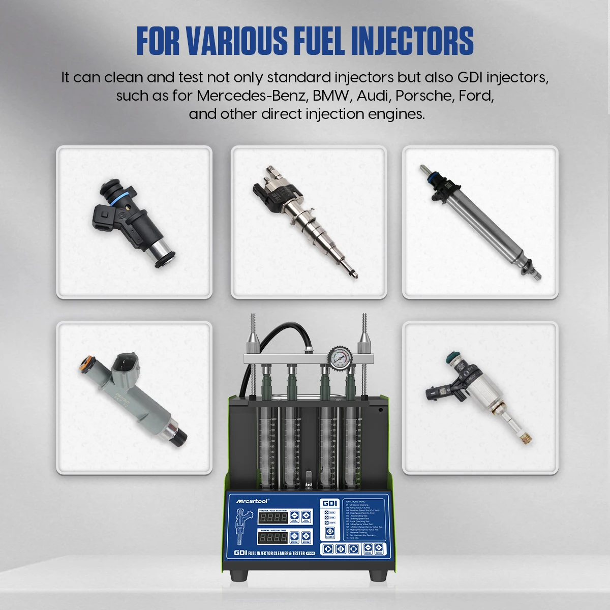 Mrcartool V309 4 Cylinder 110v 220v Newest High Voltage Ultrasonic Fuel