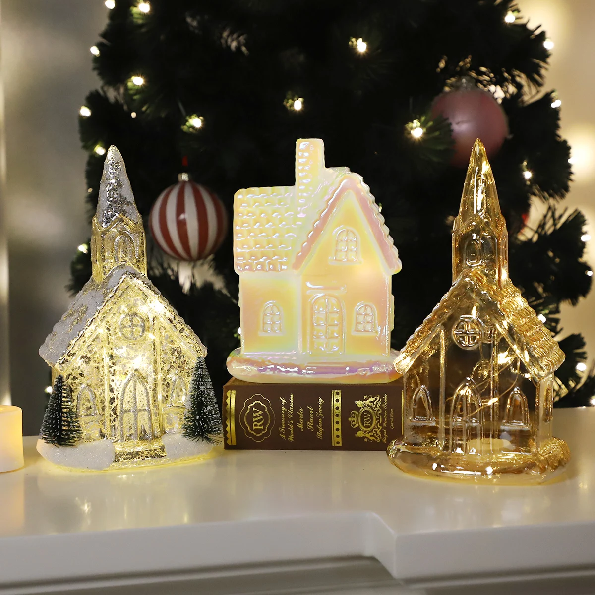 Elegant Christmas Decoration Personalized Mini Snowman Xmas House Santa's Village Christmas Village House manufacture