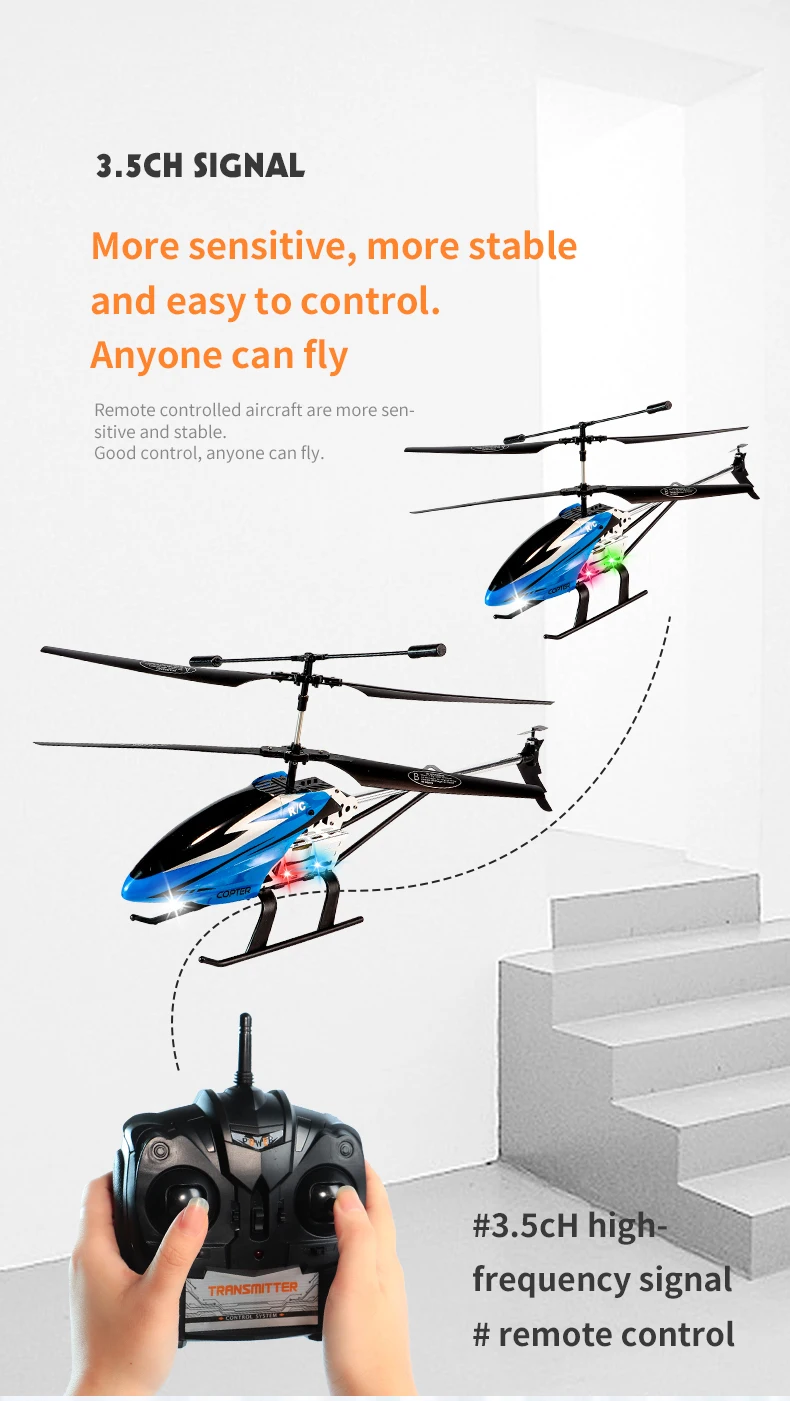 Longxi Rc Helicopters Big Remote Control Helicopter Large Alloy Plane 3.5 Ch Rc Airplanes Giant
