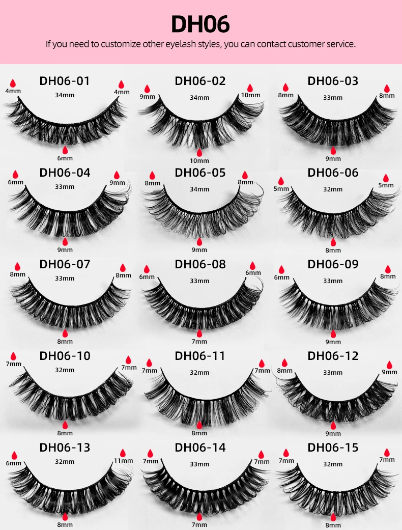 Lashes False Eyelashes 10 Pairs 20mm Cat Eye Faux Mink Lashes Fluffy