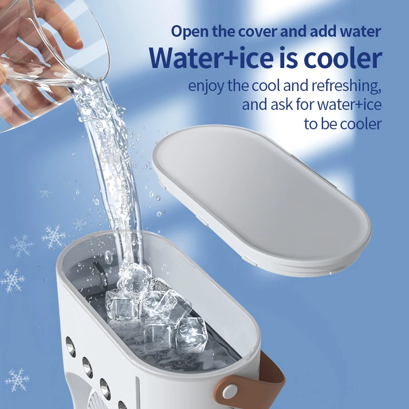 Custom Logo Desk Humidifier Fan Powerful USB Portable Misting Water Spray Mini Fan Handy Air Cooling Small Fan Rechargeable