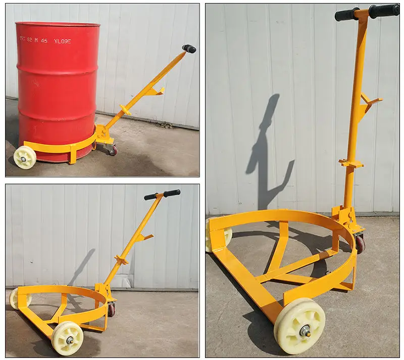 Chariot Pour Baril 55 Gallons Avec Roulettes Et Poignée - Neuf, Diamètre 600mm, Hauteur 900mm