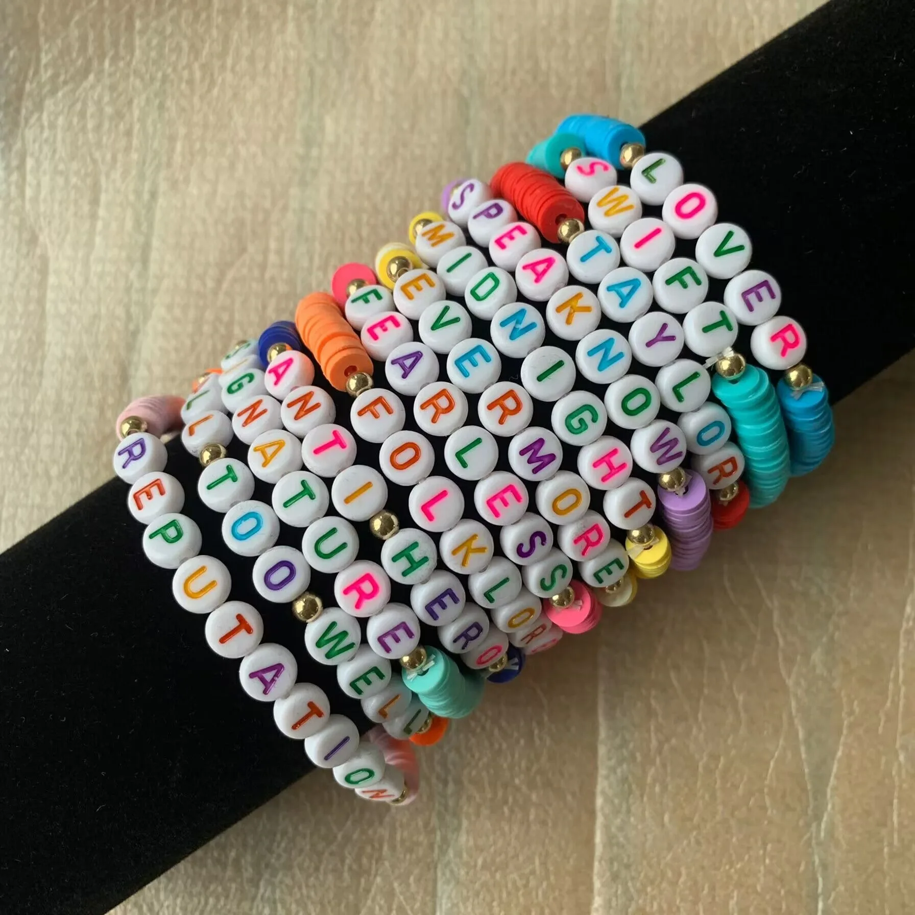 Set di 11 braccialetti elastici per capelli da sposa, decorazione per feste e matrimoni