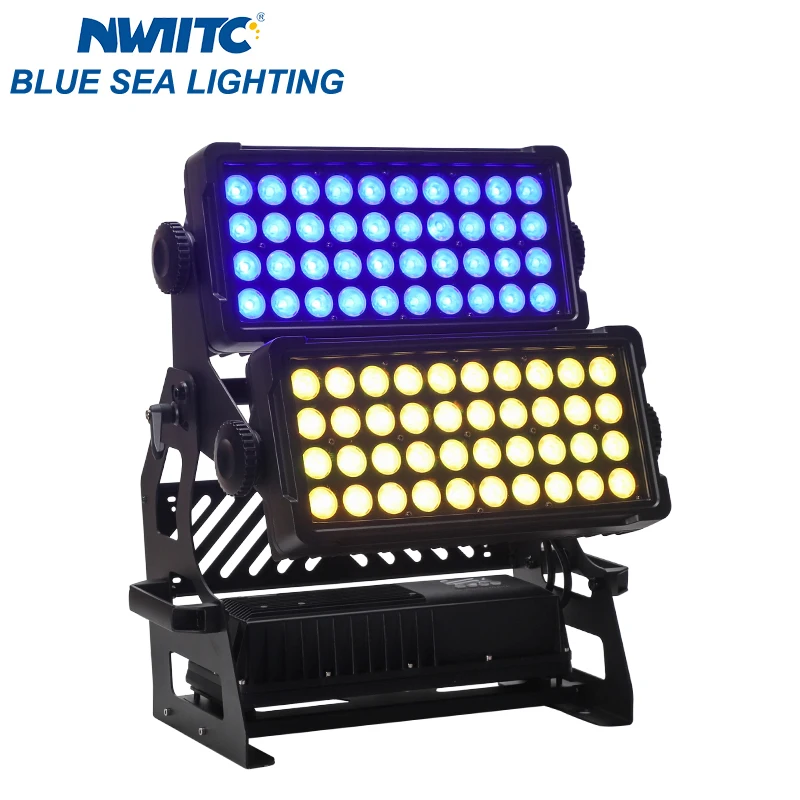 NEUTRIK REAN PowerCon Waterproof Outdoor RGBW 4in1 LED Flood Light 80x15W High Power for Club Events Stage Lighting DMX512 IP65