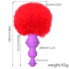 Cabeza púrpura + bola roja