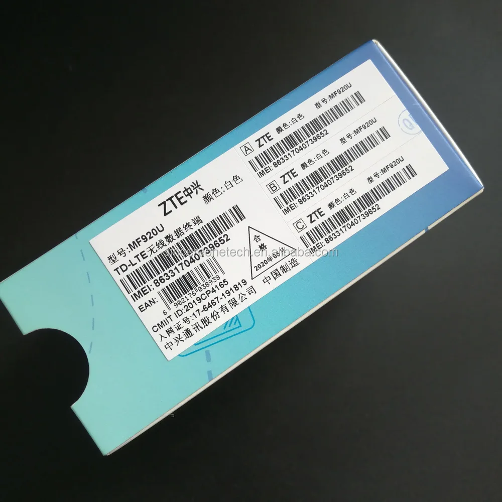 4G  zte Mf920u Mobile WiFi Router