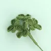 Branche de fleur de trèfle vert foncé (4 fleurs)