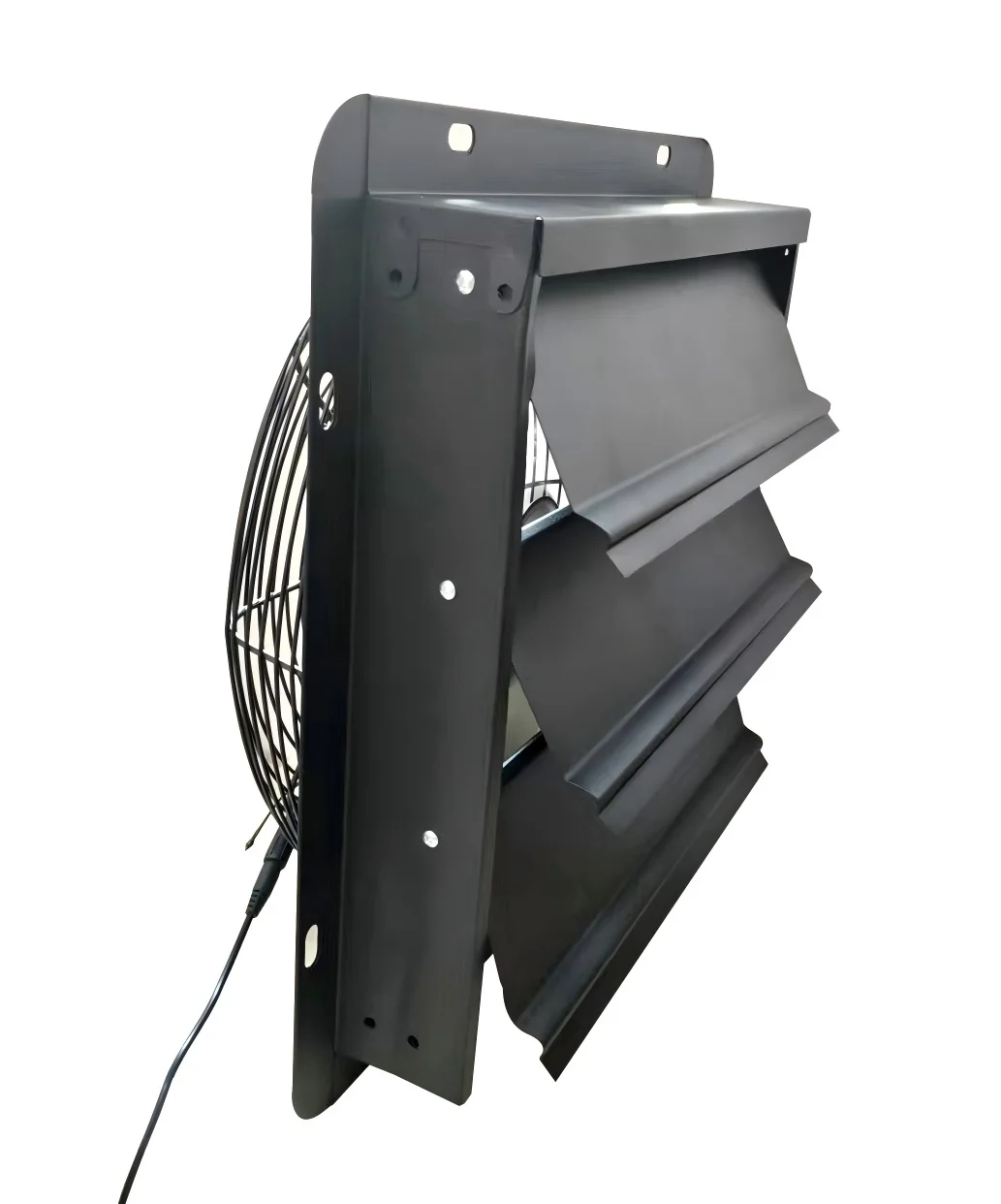 Factory Export Automatic 12inch Solar Shutter Exhaust Fan Industrial Farm Paint Room AC Wall Mounted Ventilation Fan