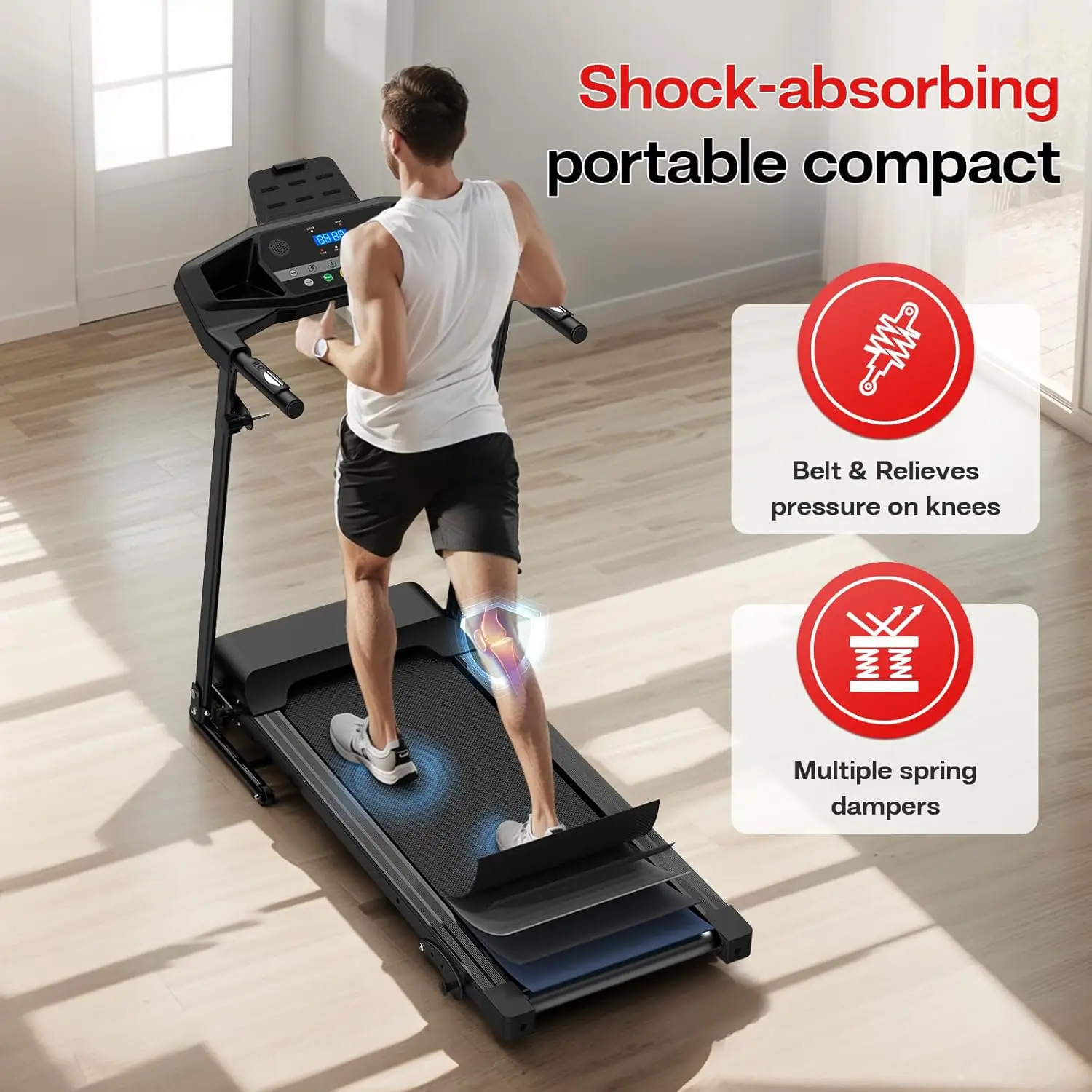 Under Desk Treadmill in Foldable Portable Fitness