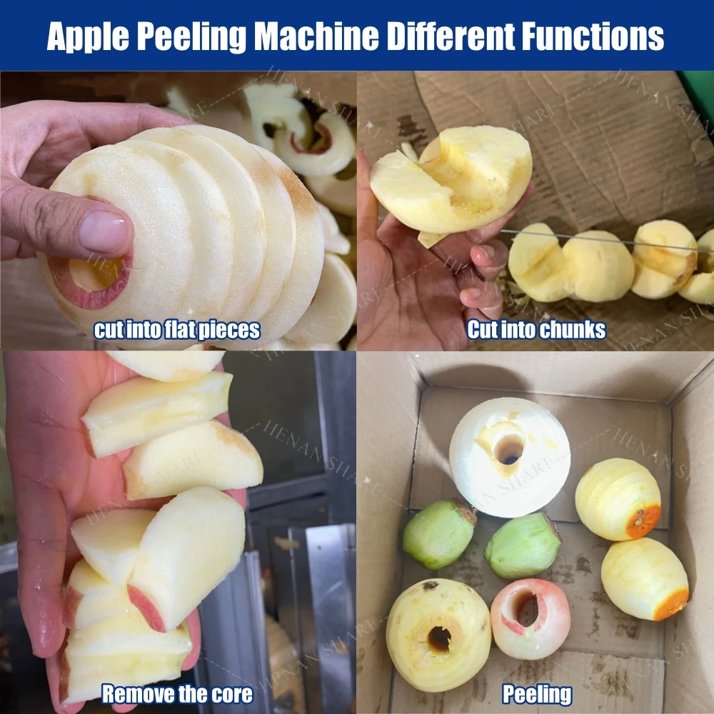 Automation Orange Apple Peeling Machine Industrial Electric Apple Peeler Corer Slicer Machine