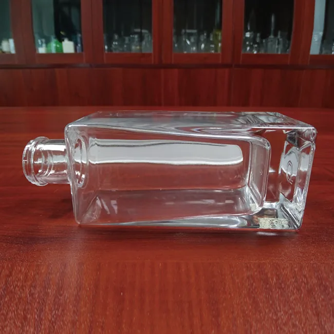 Flint Glass 250ML 25cl Mini Square Glass Spirit Liquor LIQUEUR Bottles