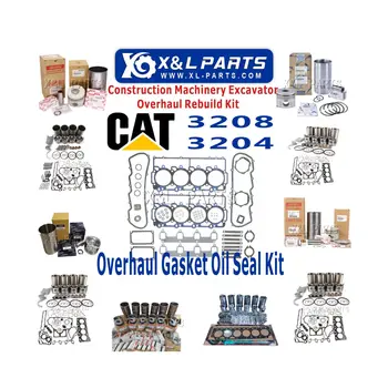 X&L Parts Full Gasket Kit For Caterpillar CAT 3208 NEW For Caterpillar Full Gasket Kit--Asbestos Set 3208 Spare Parts Excavator