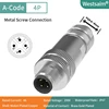 Rosca de tornillo del varón PG9 DE LA M12-A-4 recta