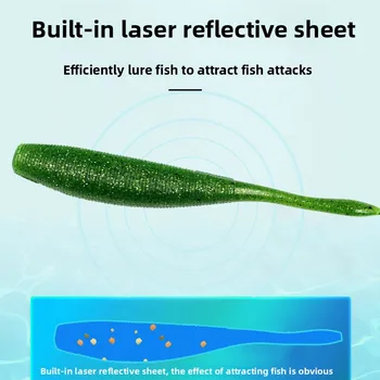 Soft Tail Lure Bait 12cm 9.7g PVC Wobbler Worm Slot Swim Baits for Sea Bass Fishing Wholesale – Soft Lure – view 4