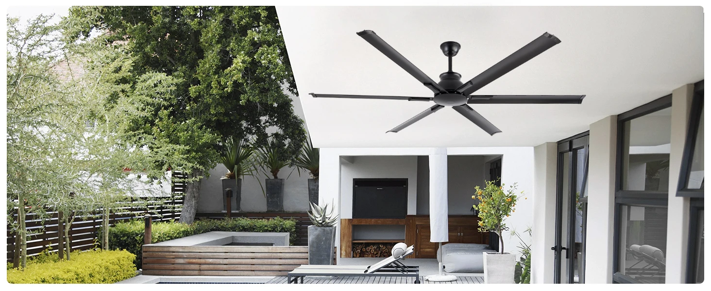 Large Industrial Fan, Aluminum, Ceiling - detail 22