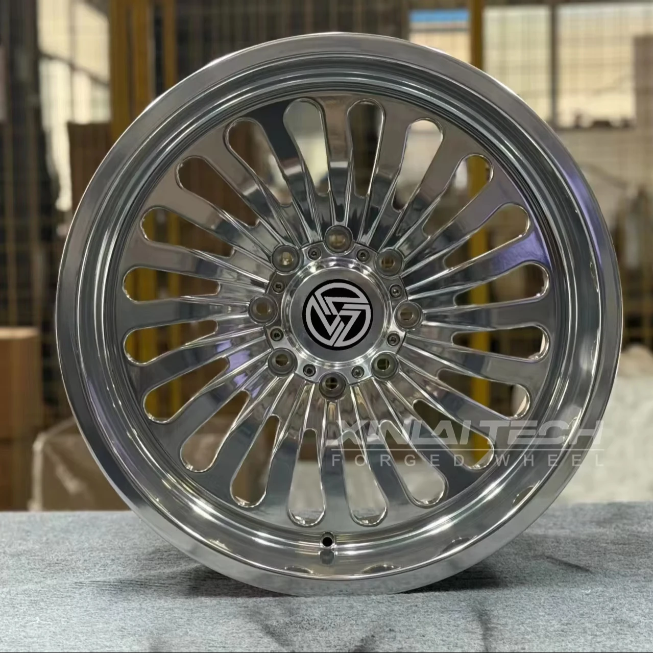 XL Forged Wheel 22x12 24X14 26x14 28x14 Inch 8x6.5 8x165.1 8x180 Polished Chrome for F-150 F450 RAM1500 - Image 6