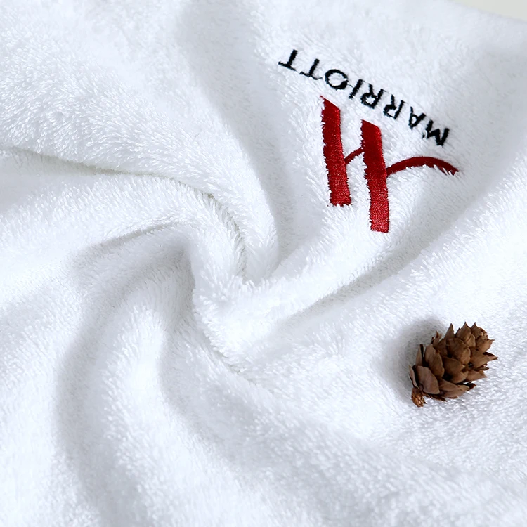 Sunshinejing WDTBFY 900 GSM Cotton Bath Towel Luxury Hotel & Spa Bathroom  Hand Towels Embroidery Washcloth Decoration Bath Sheets (White-A)