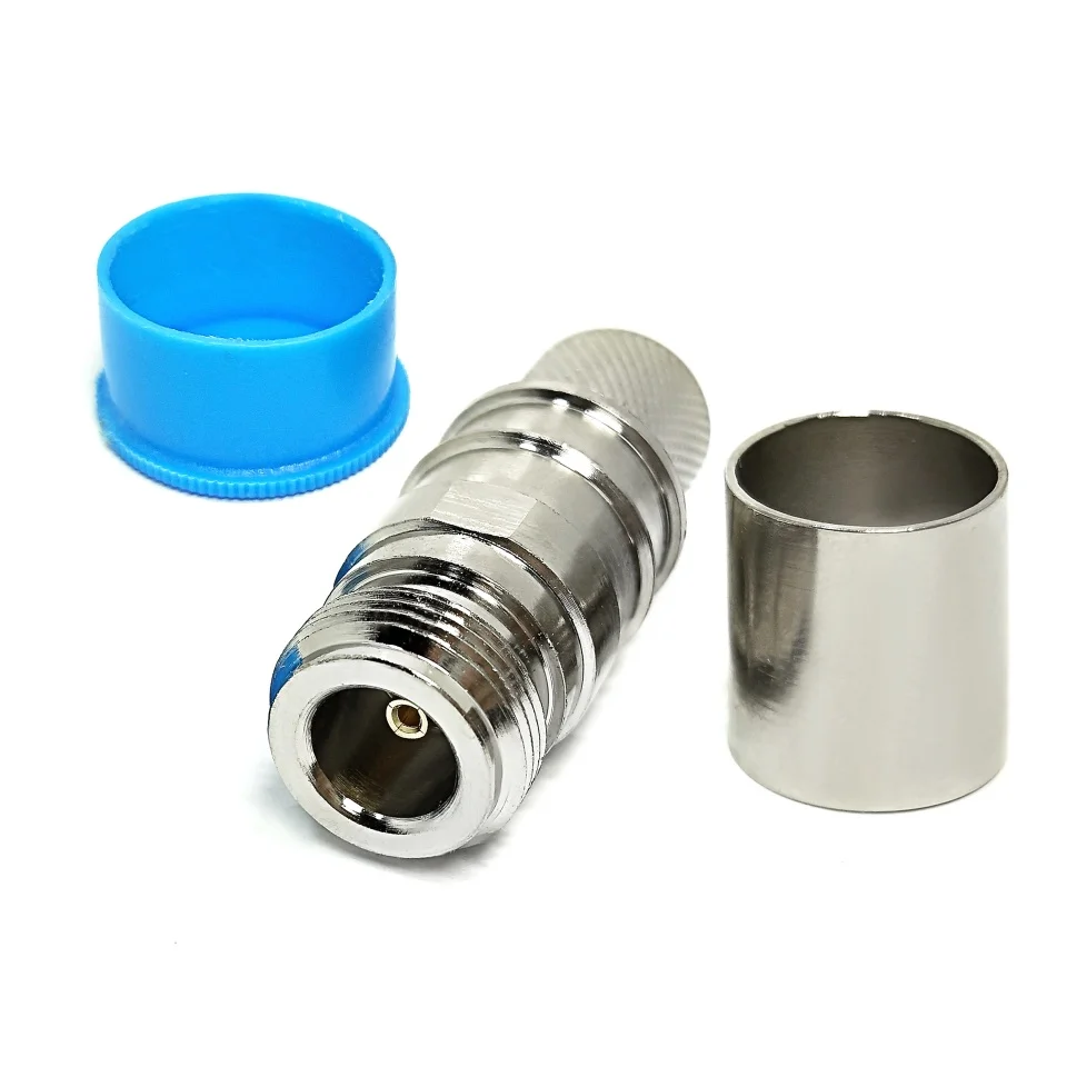 قیمت کارخانه اتصال‌دهنده RF N تایپ جک ماده 50 اهم قفلی بدون لحیم برای کابل WTR600 600 10DFB اتصال‌دهنده‌های کابل هم محور RF