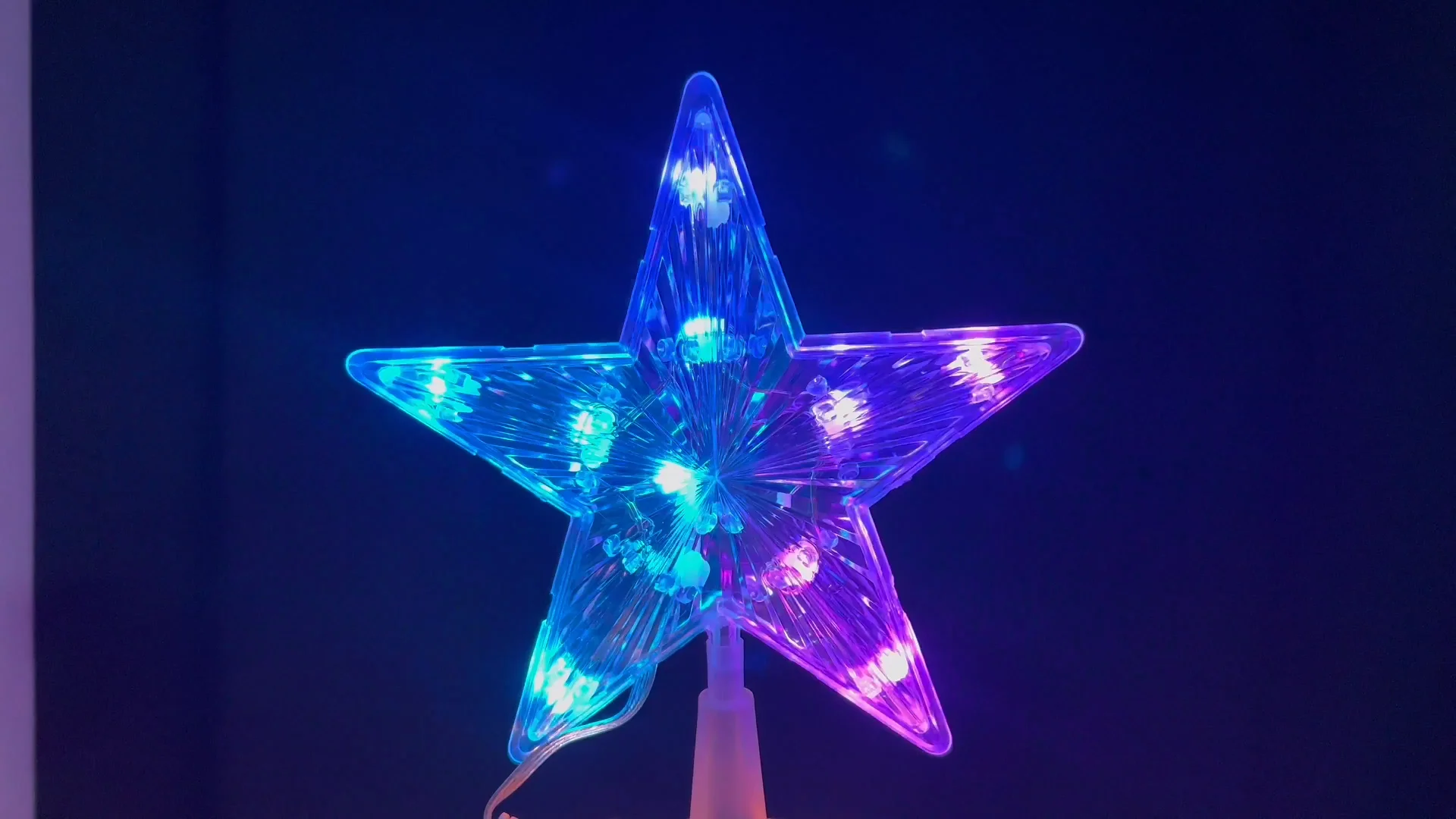 Smart Star Tree Topper 7.6 Inch 10leds Static Dynamic Lighted Christmas ...