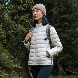 High Quality Ultralight Fashion Winter Stand Collar Fill Power 95% Goose Down Jacket Women
