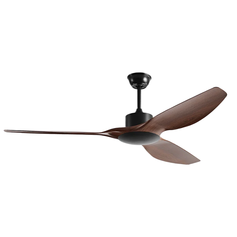 Factory Direct Black Ceiling Fans without Lights and Remote Reversible No Light BLDC Motor ABS Blades for Bedroom Living Room
