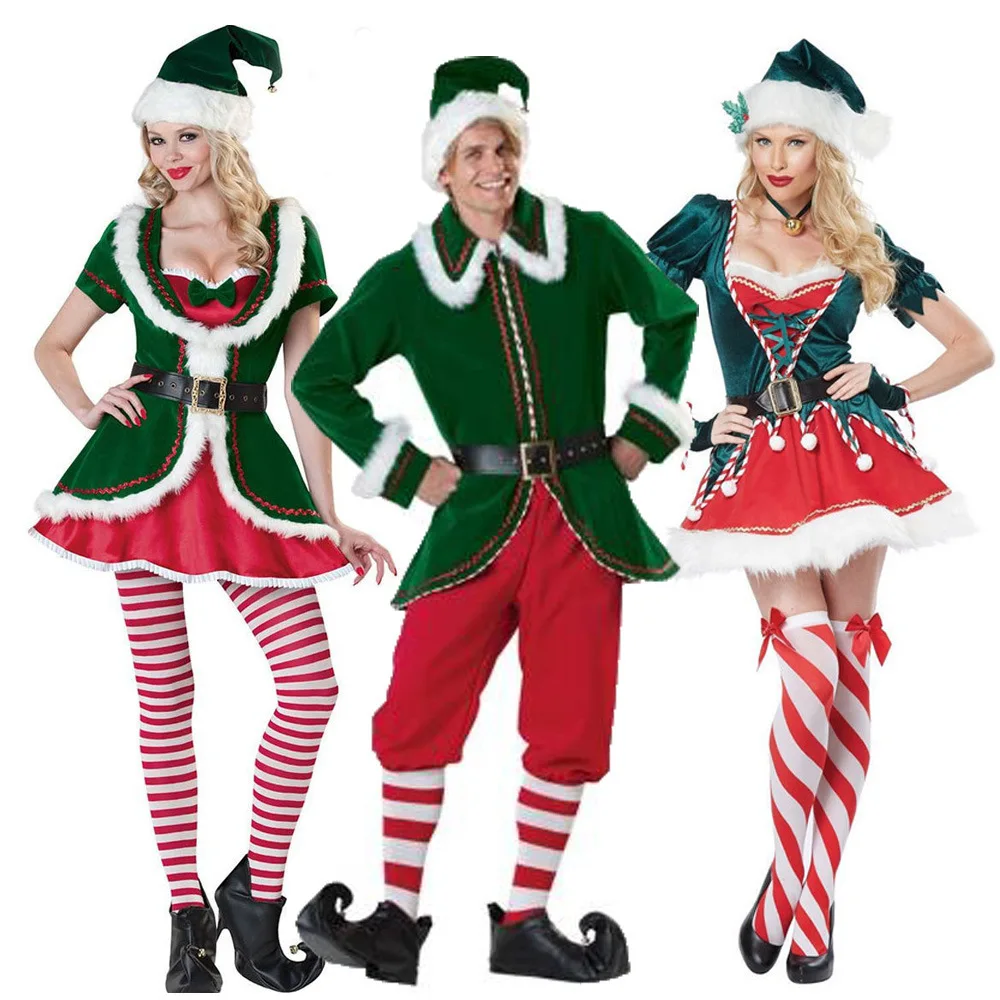 Alibaba.com: Deluxe Adult Santa Claus Costume, Vintage Green Christmas  Outfits, Unisex Design for Parties & Carnivals : In-stock items available  with a swift 7-day sample order lead time.