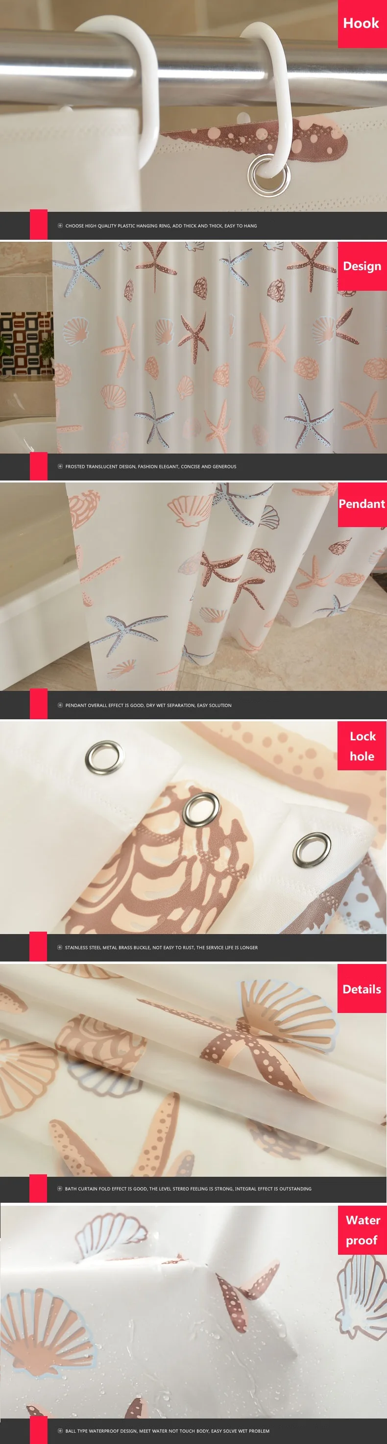 72 X 72 Inch Washable And Easy Dry Clear Peva Shower Curtain Anti Mould