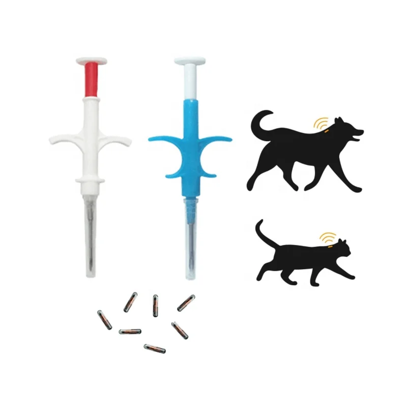 mm Animal Pet Microchip With Syringe Cattle Tracking Chip Implants  for Dog Cattle Horses 1342 Tag Micro Chip Para Perros