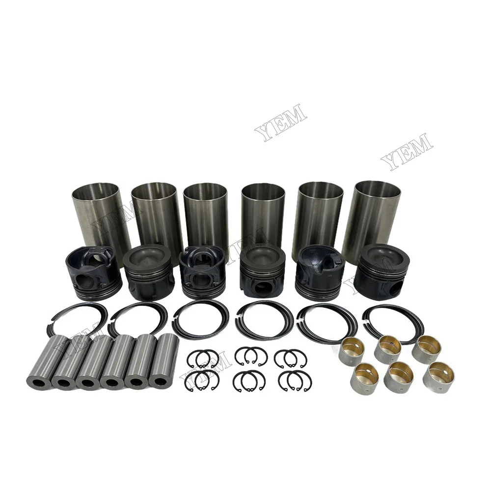 Cylinder Liner Kit Compatible for Caterpillar C7 Replacement High Performance Engine Parts 6