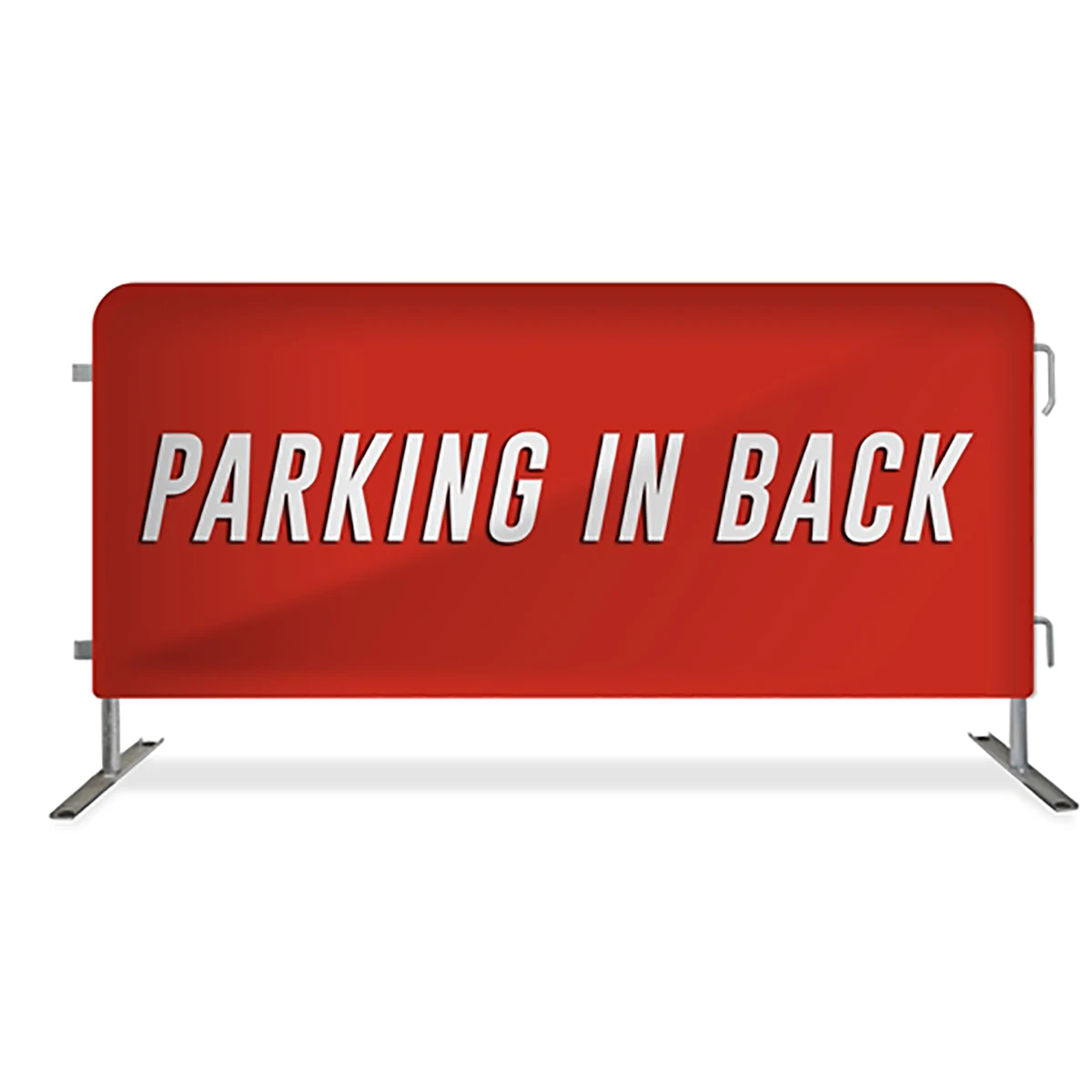 Double Side Print and Mesh Fabric for Crowd Control Barrier Printed Banner Covers Road Safety Barricade Cover