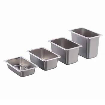 Buphex US NEW US style 1/4 Chafing Buffet 304 stainless steel Gastronorm Pan tray 0.6mm thick Standard Full Size For Other Hotel