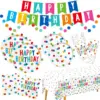 colorful confetti tableware set