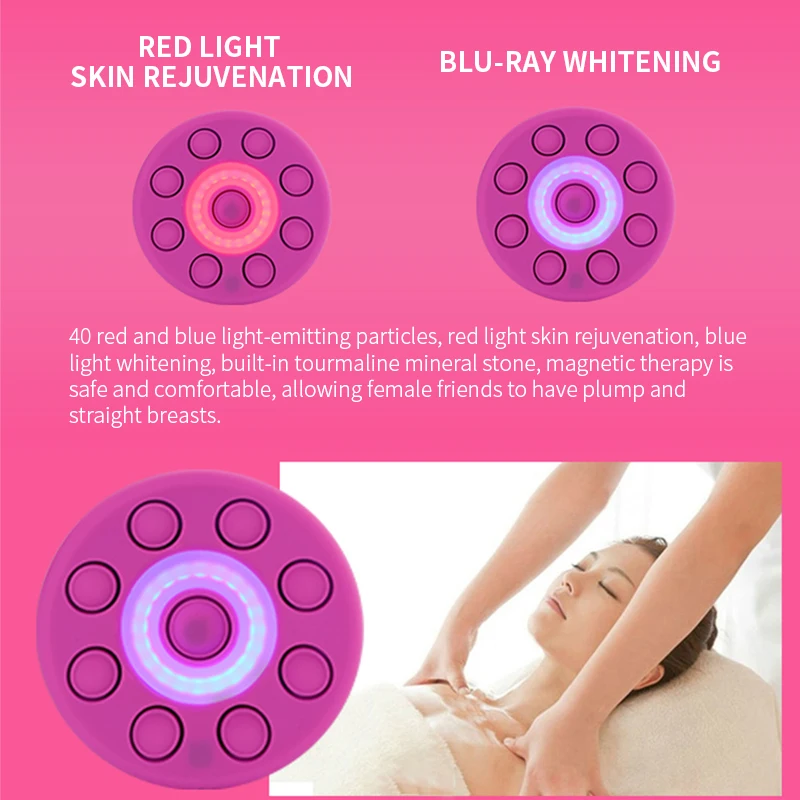 Best Seller Wireless Infrared Hot Sexi Boobs Breast Massage Electric  Vibrator Breast Enlargement Massager Device