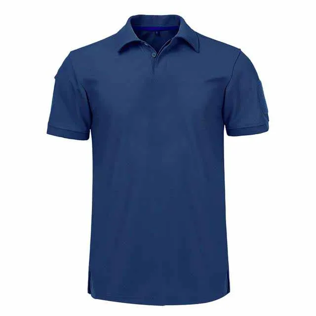 Custom Logo Men's Pocket Polos Short Sleeve Polo Shirt Male Casual ...