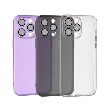 Frosted Metal Lens Frame TPU Cell Phone Case For Iphone 15 Pro Max 15 Plus 14 Pro Max Protect Back Cover