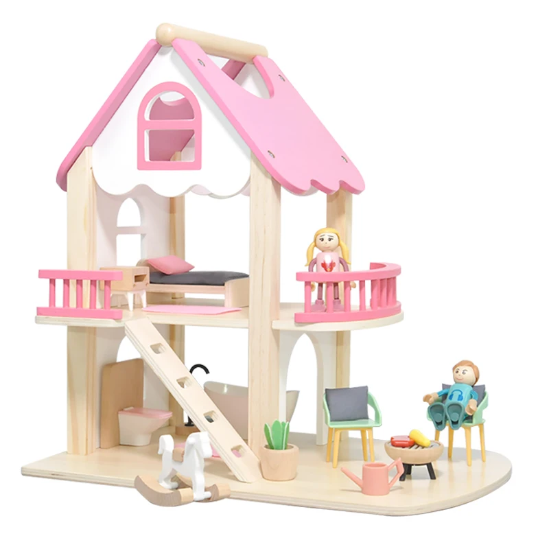 Shop Our Drop Shipping Collection of Pink Wooden Doll Houses