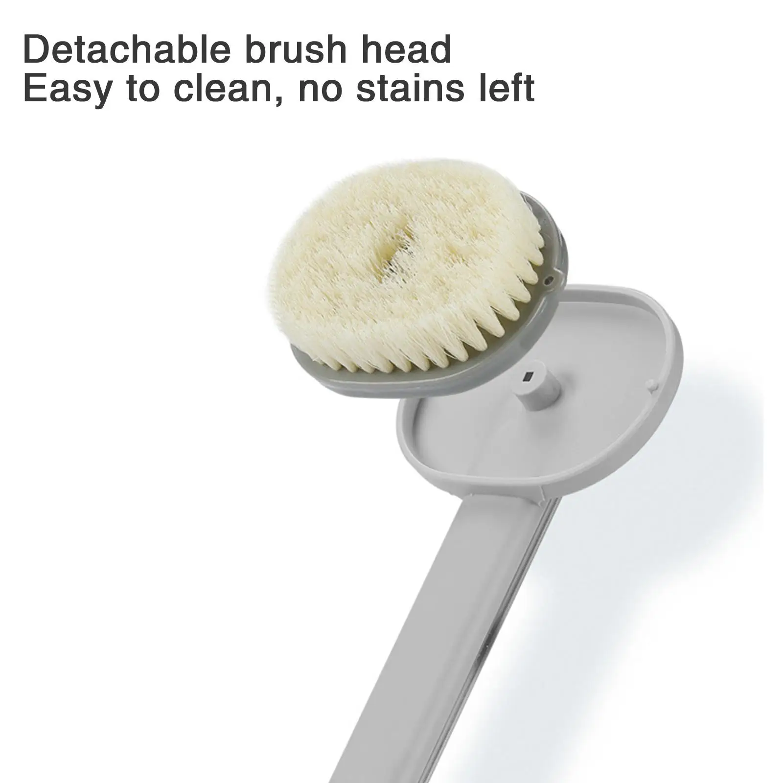 High Quality Long Handle Shower Brush With Soap Dispenser,Back Skin